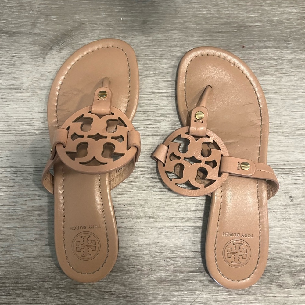 Tory Burch Tan Leather Sandals